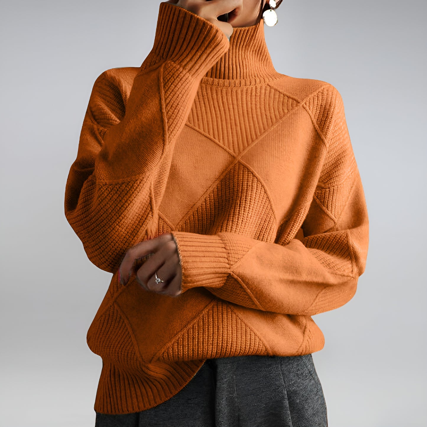 Lia™ | Mjuk Cashmere Polotröja