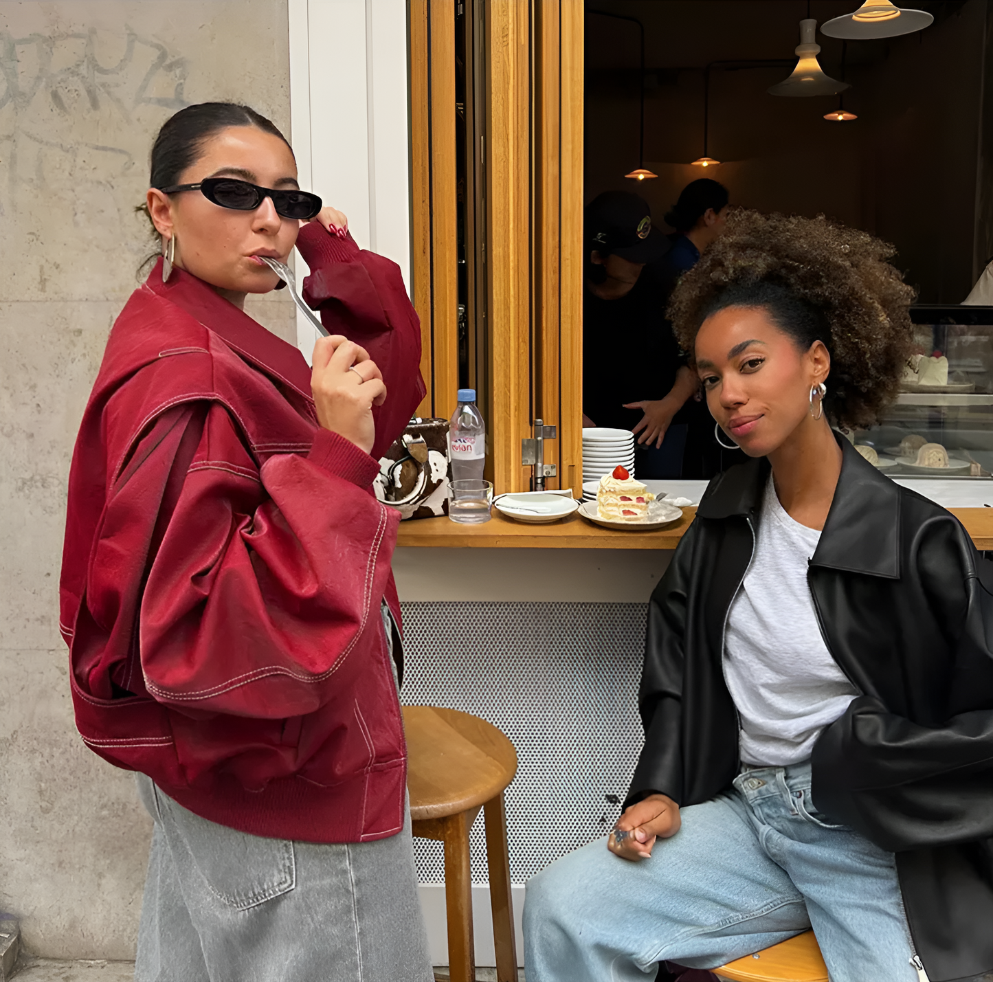 Faye™ | Oversized Läderjacka